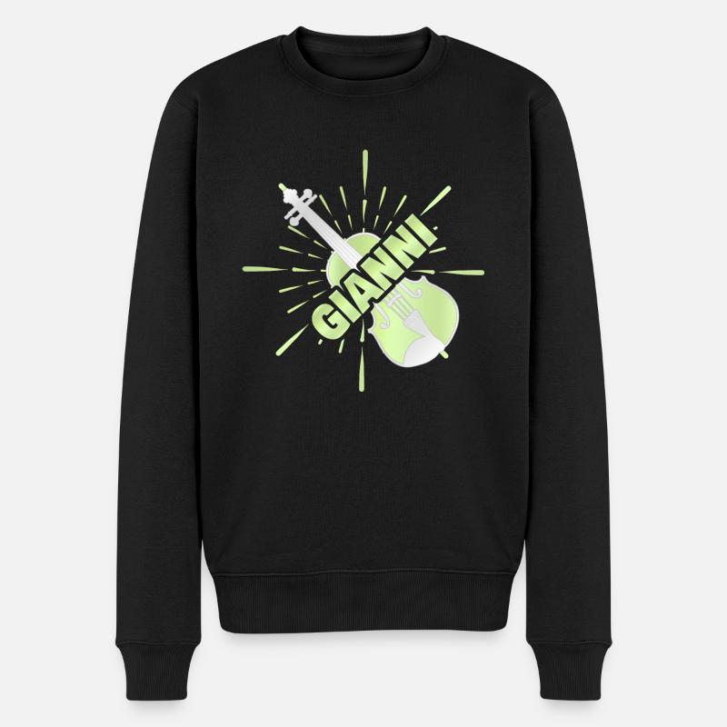 Gift for Gianni - Men's Premium Organic Jumper - black