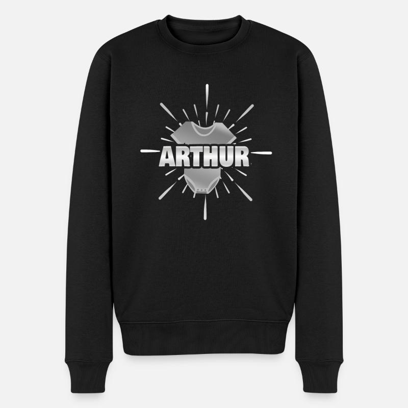 Geschenk für Arthur - Männer Premium Bio Pullover - Schwarz
