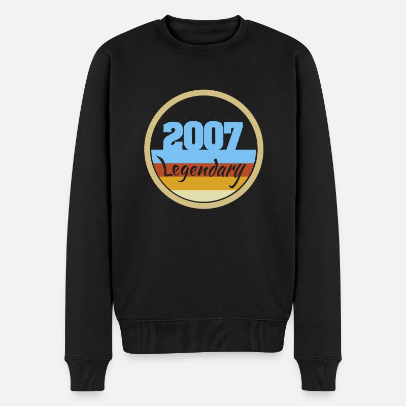 2007 - Männer Premium Bio Pullover - Schwarz