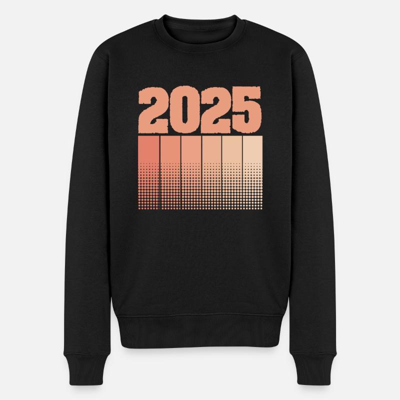 2025 - Männer Premium Bio Pullover - Schwarz