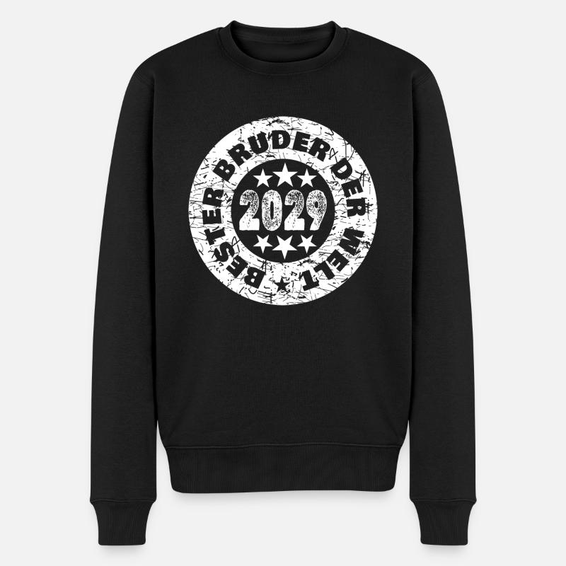 2029 - Männer Premium Bio Pullover - Schwarz