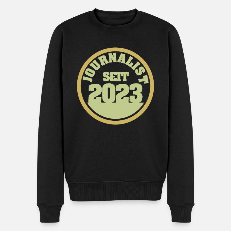 Journalist 2023 - Männer Premium Bio Pullover - Schwarz