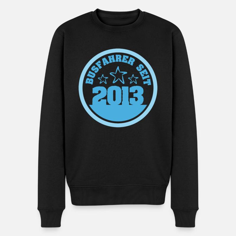 Busfahrer 2013 - Männer Premium Bio Pullover - Schwarz