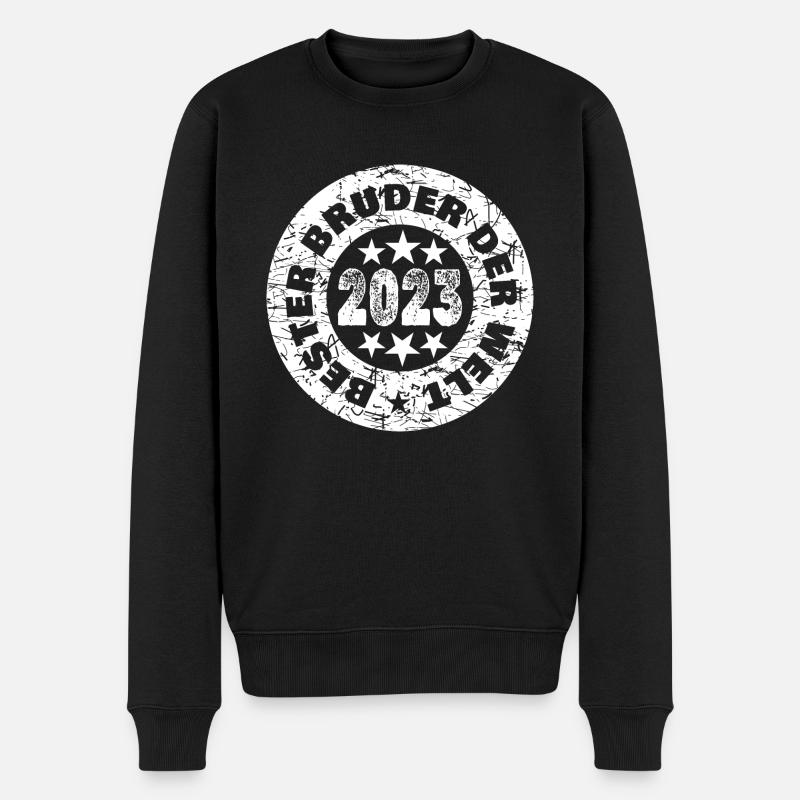 2023 - Männer Premium Bio Pullover - Schwarz