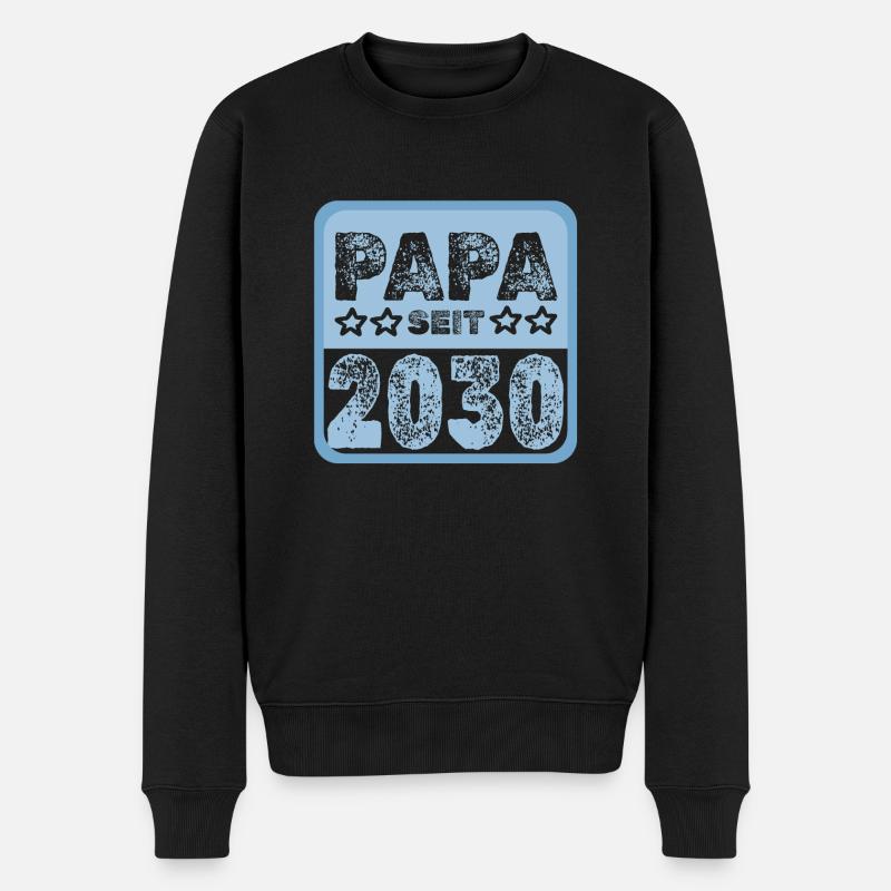 seit 2030 - Männer Premium Bio Pullover - Schwarz