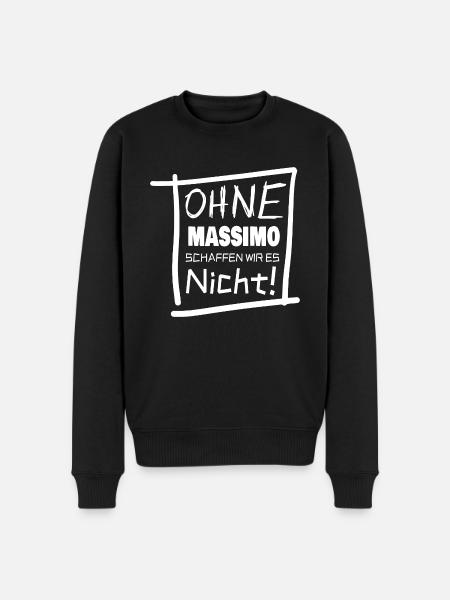Massimo as a name - Men's Premium Organic Jumper - black