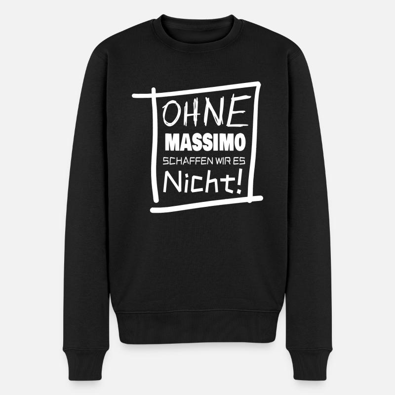 Massimo comme nom - Pull Premium bio Homme - noir