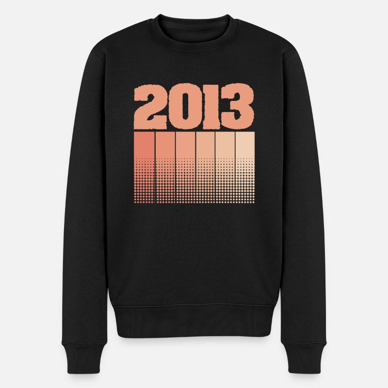 Geboren 2013 - Männer Premium Bio Pullover - Schwarz