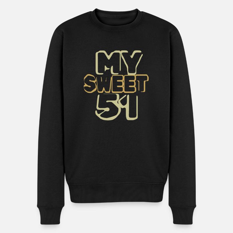 51 - Männer Premium Bio Pullover - Schwarz