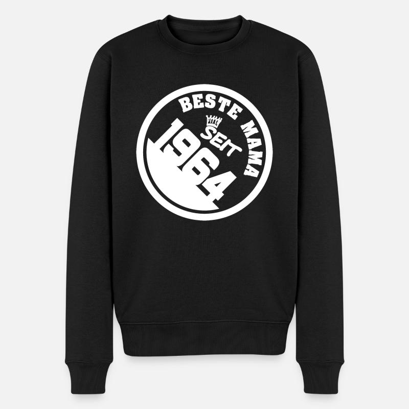1964 - Männer Premium Bio Pullover - Schwarz