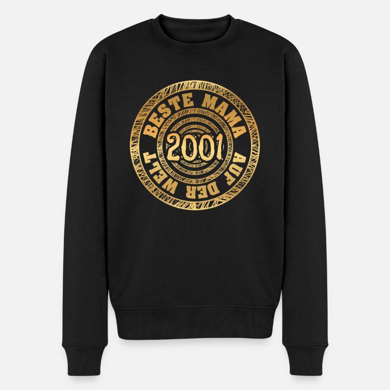 2001 - Männer Premium Bio Pullover - Schwarz