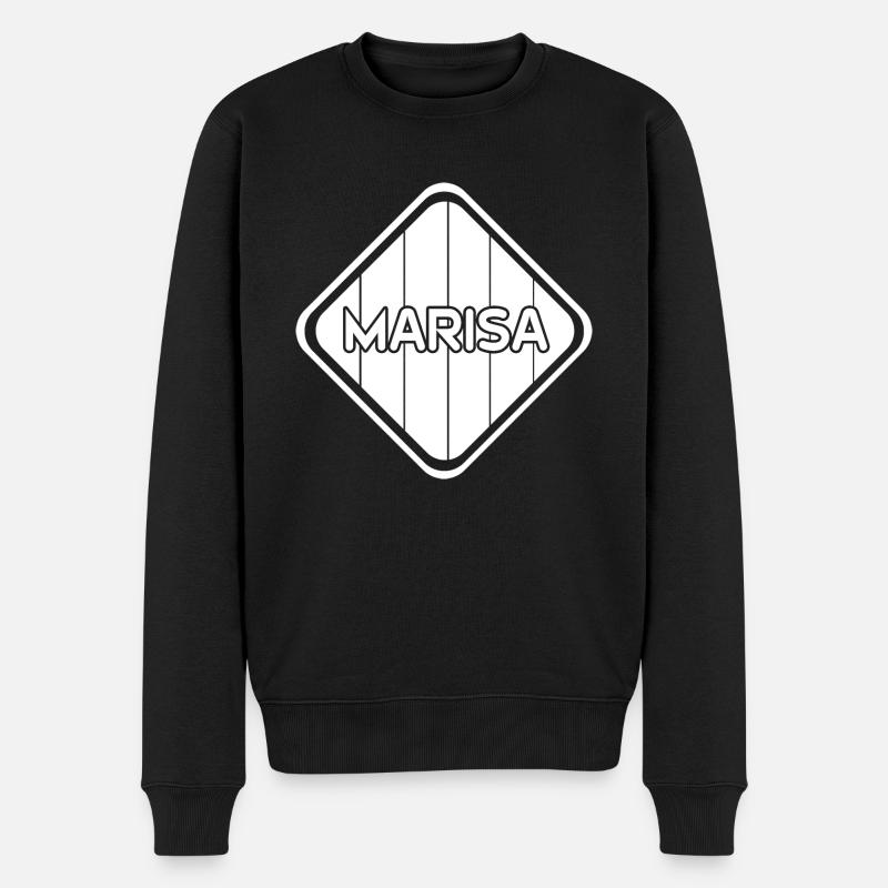 Geschenk für Marisa - Männer Premium Bio Pullover - Schwarz