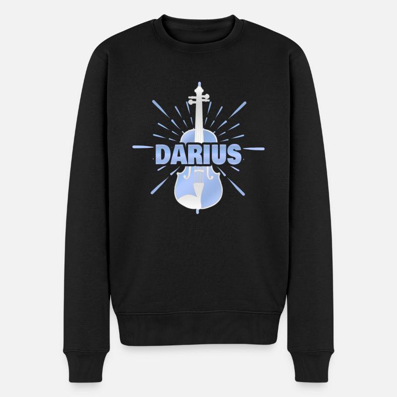 Darius als Vorname - Männer Premium Bio Pullover - Schwarz