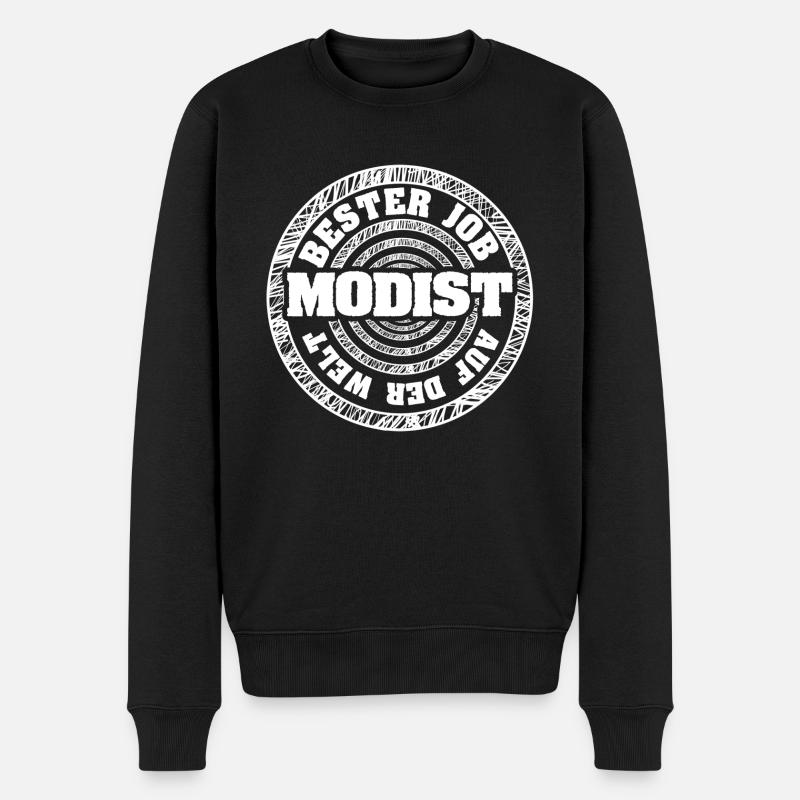 Modiste d’emploi - Pull Premium bio Homme - noir