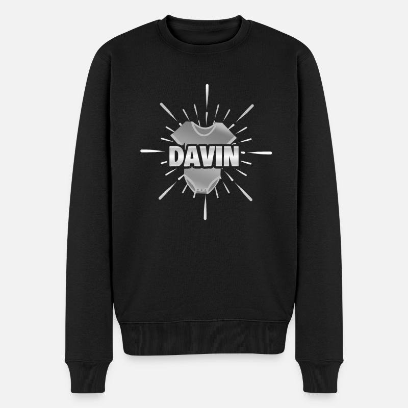 Davin - Pull Premium bio Homme - noir
