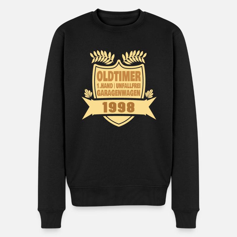 1998 - Männer Premium Bio Pullover - Schwarz