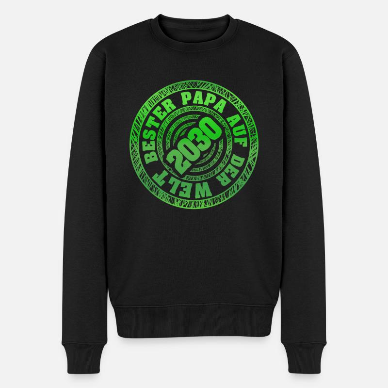 2030 - Männer Premium Bio Pullover - Schwarz