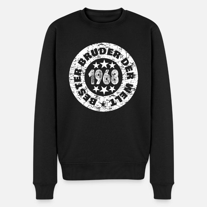 Bruder 1968 - Männer Premium Bio Pullover - Schwarz