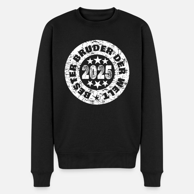 Frères et sœurs 2025 - Pull Premium bio Homme - noir