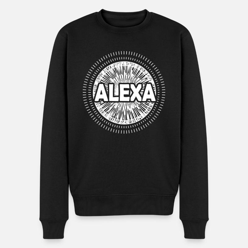 Geschenkidee Alexa - Männer Premium Bio Pullover - Schwarz