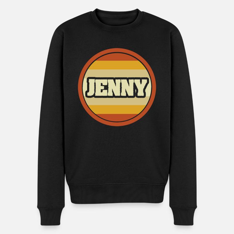 Prénom Jenny - Pull Premium bio Homme - noir