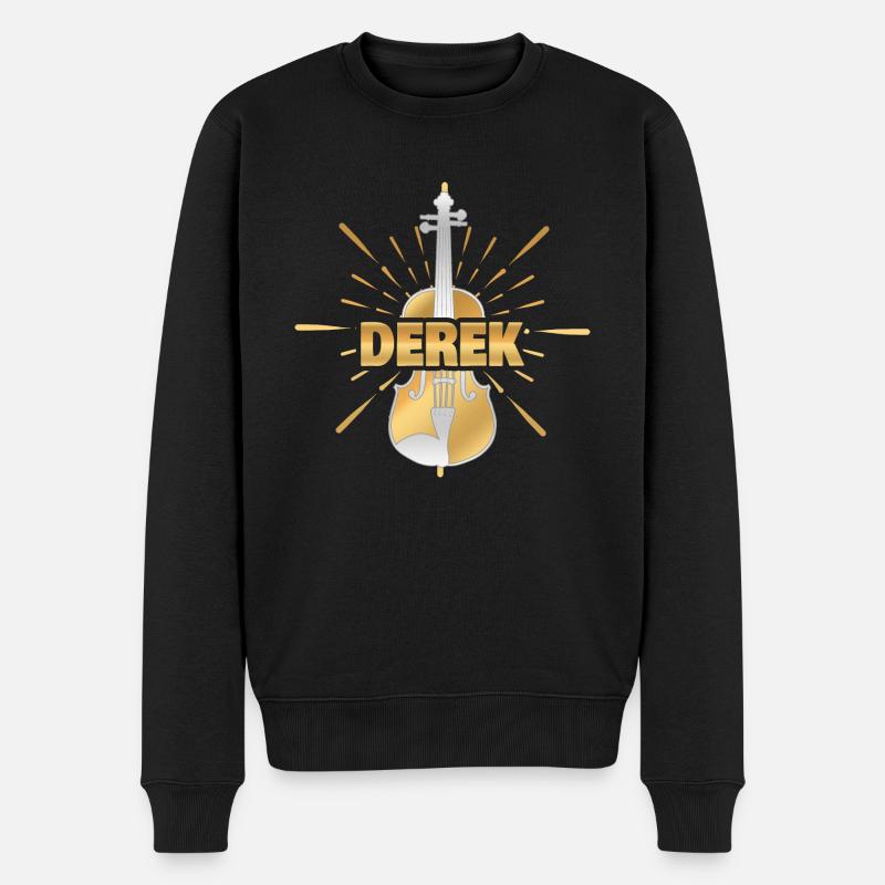 Geschenk für Derek - Männer Premium Bio Pullover - Schwarz