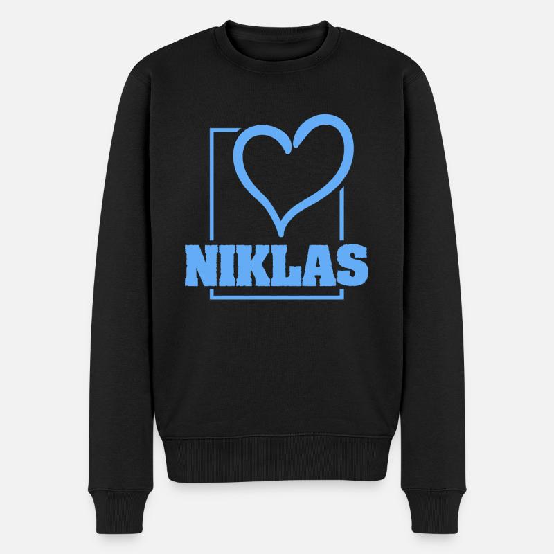 Niklas en tant que célibataire - Pull Premium bio Homme - noir