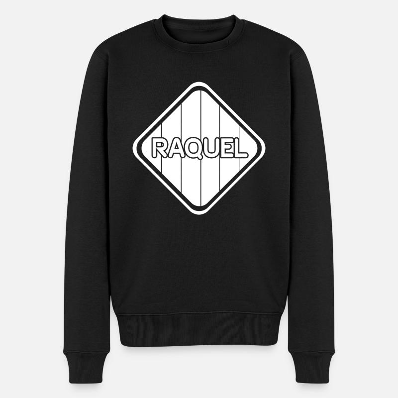 Geschenk für Raquel - Männer Premium Bio Pullover - Schwarz