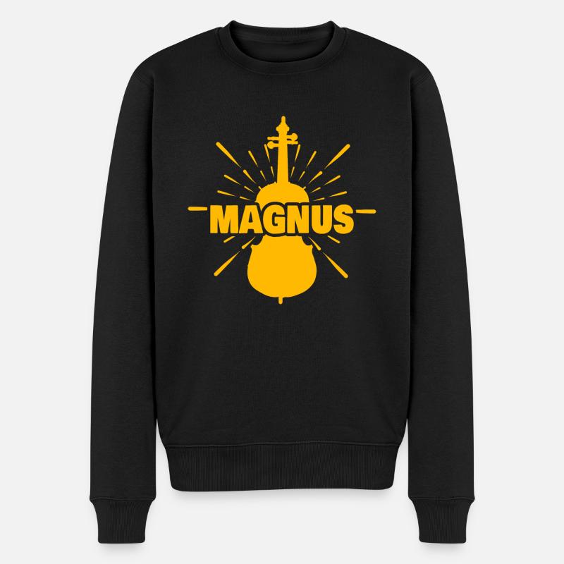 Magnus - Männer Premium Bio Pullover - Schwarz