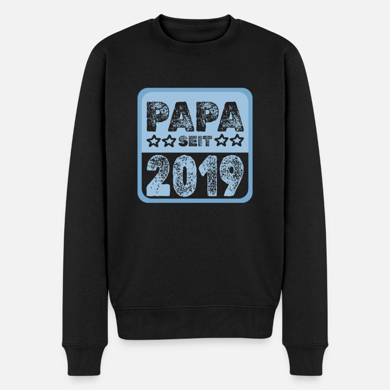 seit 2019 - Männer Premium Bio Pullover - Schwarz