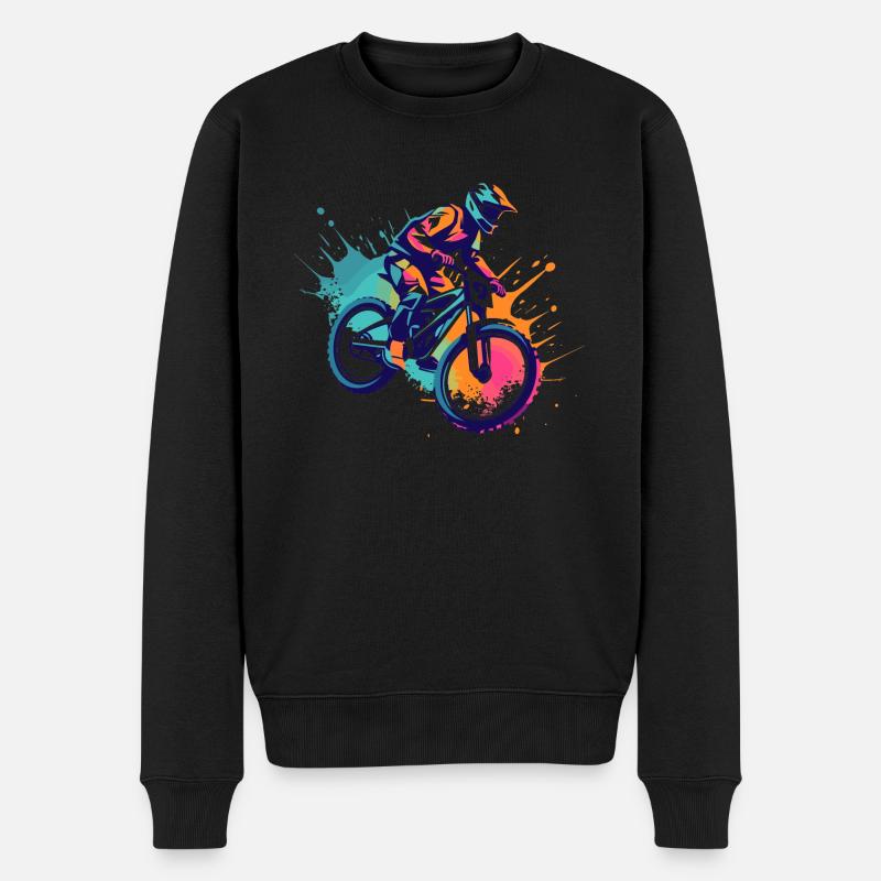 Conception de VTT - Pull Premium bio Homme - noir