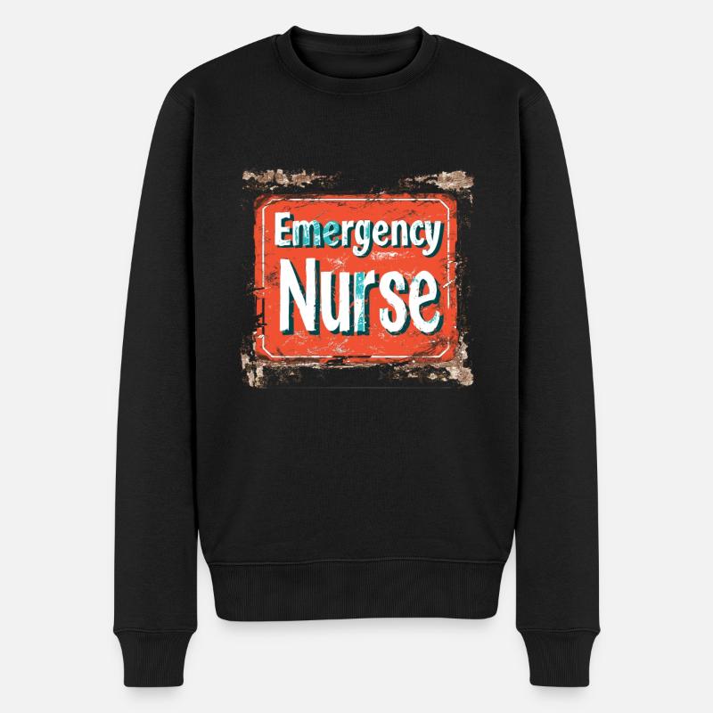 Notfallsanitäter Medizinisches Personal - Männer Premium Bio Pullover - Schwarz