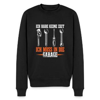 Werkstatt Schrauben Garage Tuner Schrauber - Männer Premium Bio Pullover - Schwarz - Vorne - Nico (187cm)