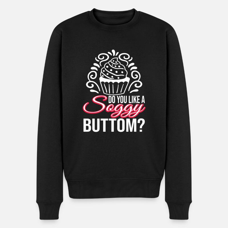 Baking Donut Cake - Men's Premium Organic Jumper - black