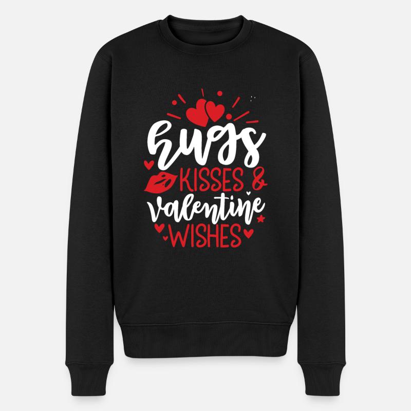 Saint-Valentin - Pull Premium bio Homme - noir