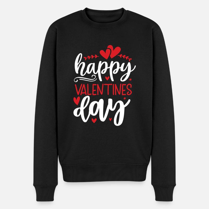 Saint-Valentin - Pull Premium bio Homme - noir