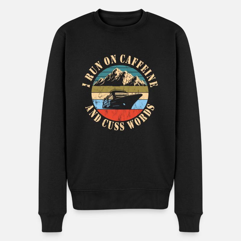 Schiffsmechaniker - Männer Premium Bio Pullover - Schwarz