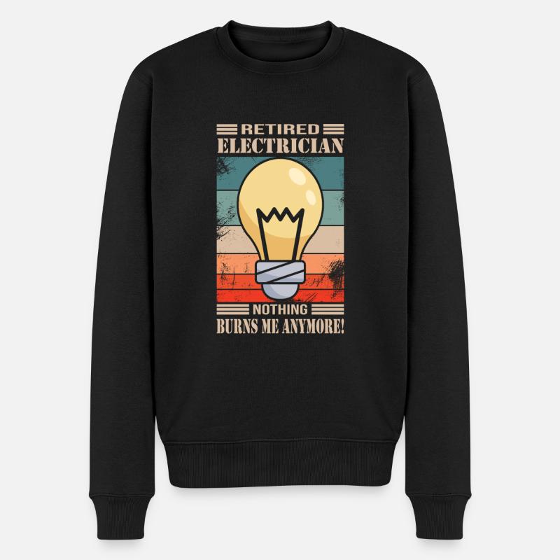 Elektriker - Männer Premium Bio Pullover - Schwarz
