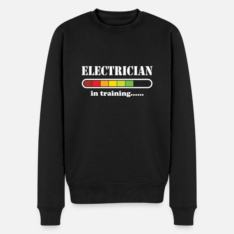 Elektriker - Männer Premium Bio Pullover - Schwarz
