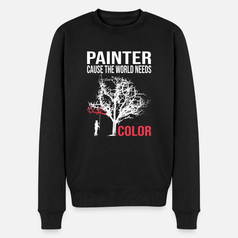 Peintre - Pull Premium bio Homme - noir