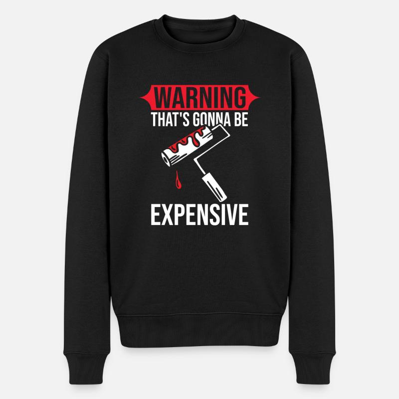 Maler - Männer Premium Bio Pullover - Schwarz