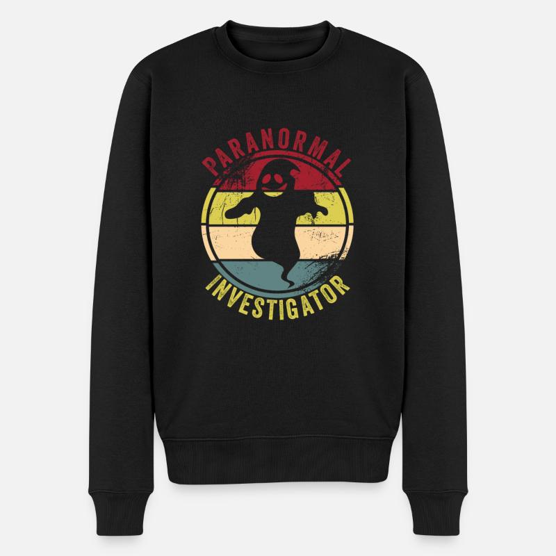 Geisterjäger - Männer Premium Bio Pullover - Schwarz