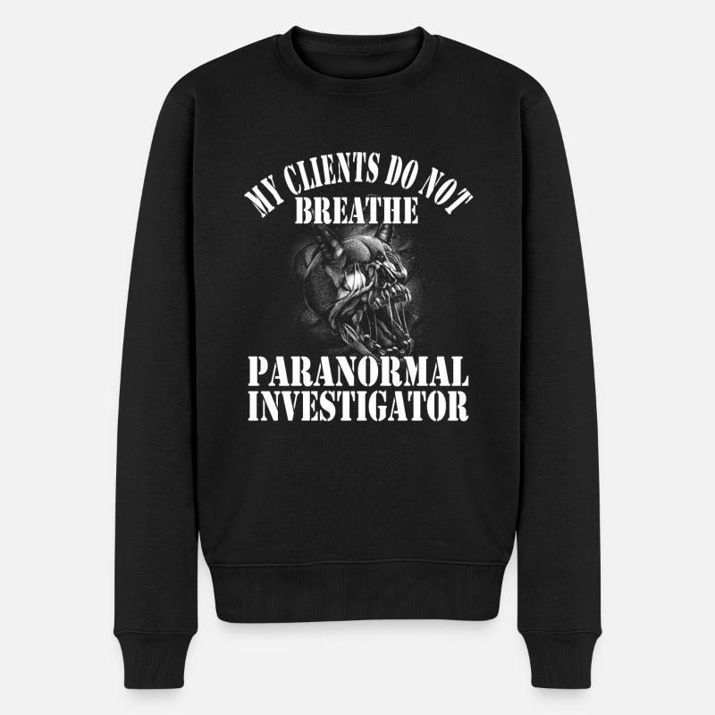 Geisterjäger - Männer Premium Bio Pullover - Schwarz