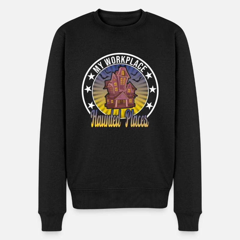 Geisterjäger - Männer Premium Bio Pullover - Schwarz