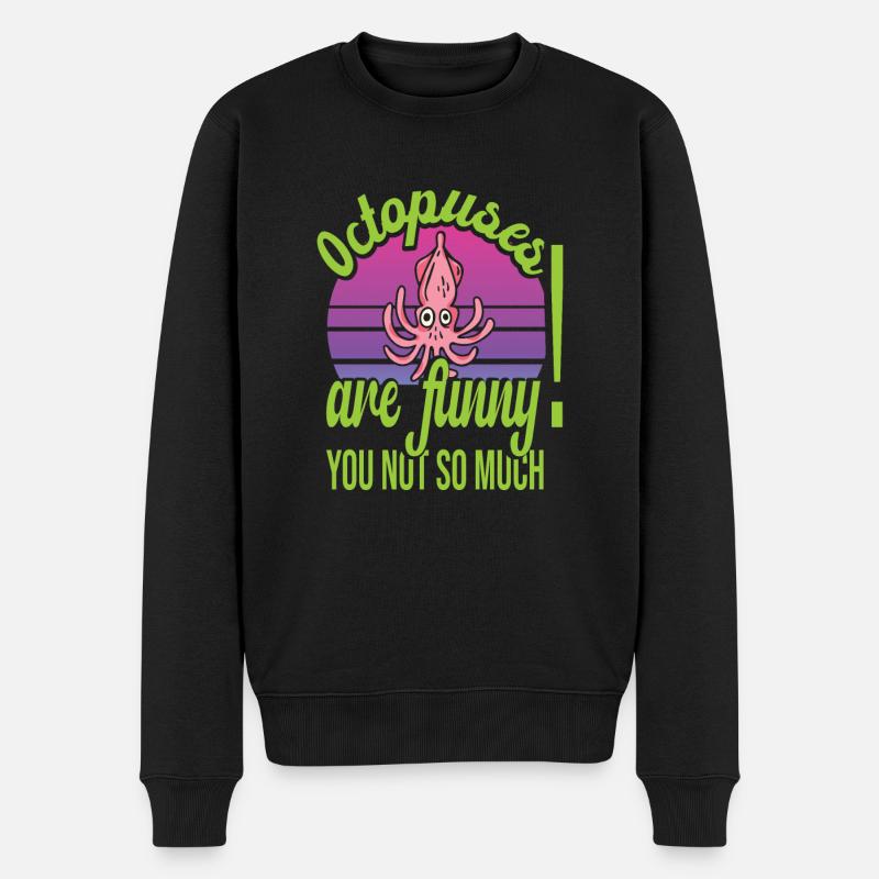 Pieuvre - Pull Premium bio Homme - noir