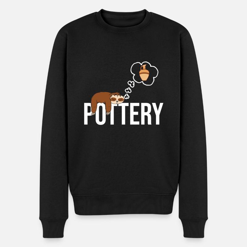 Faire de la poterie - Pull Premium bio Homme - noir