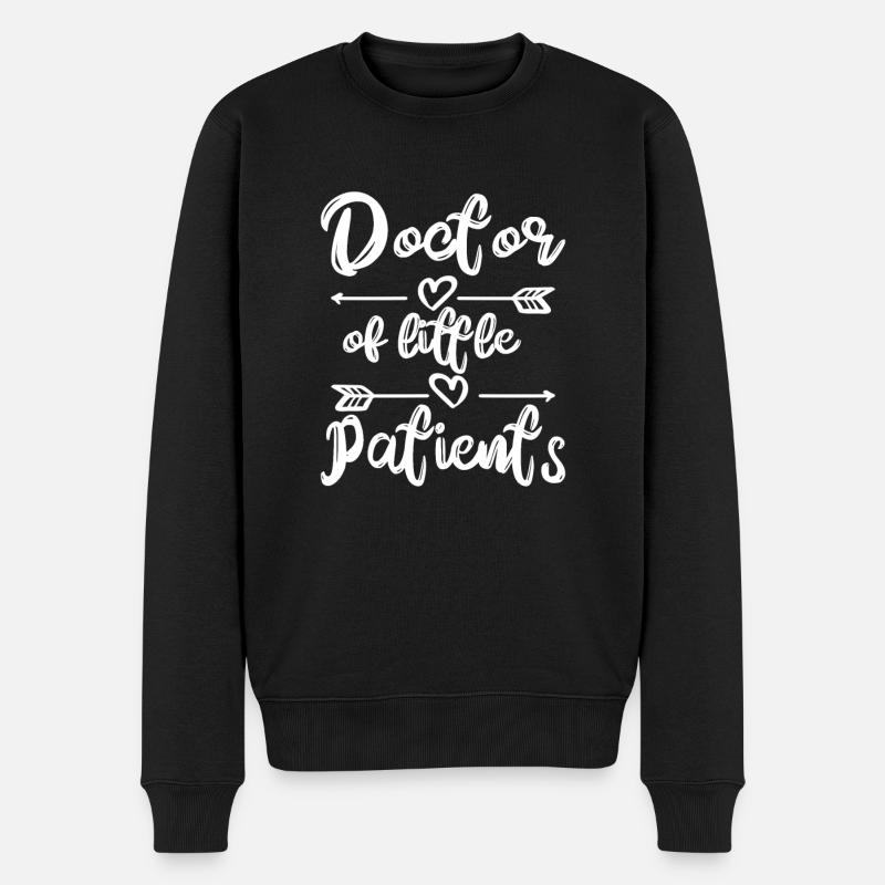 Kinder Krankenschwester - Männer Premium Bio Pullover - Schwarz
