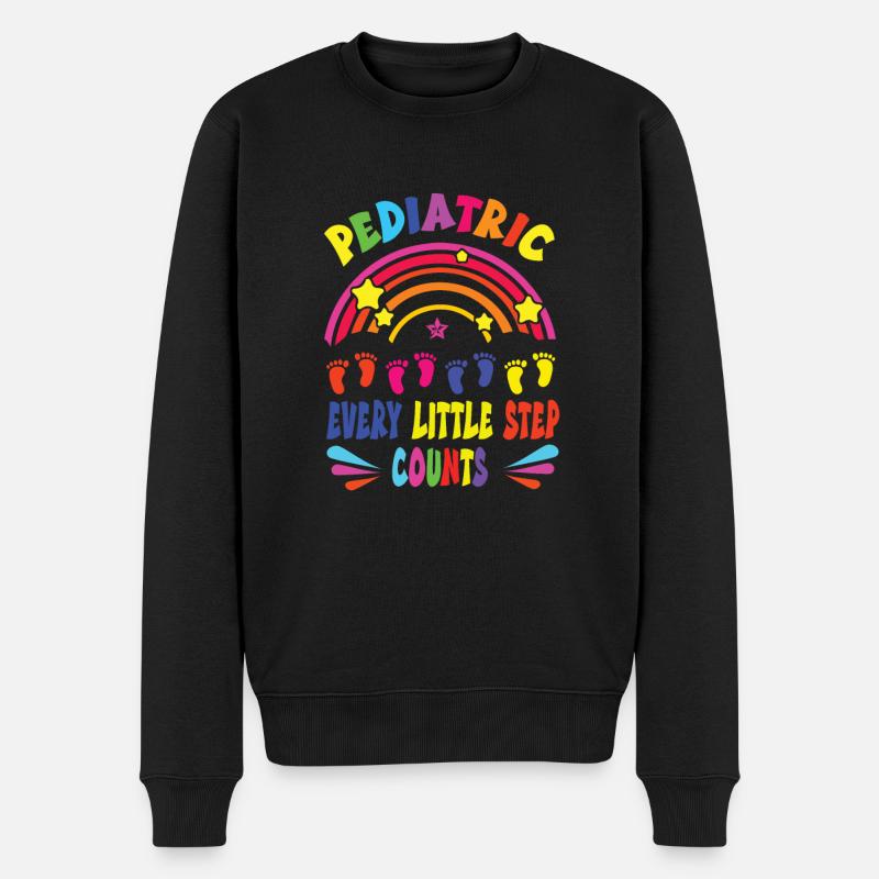 Kinder Krankenschwester - Männer Premium Bio Pullover - Schwarz