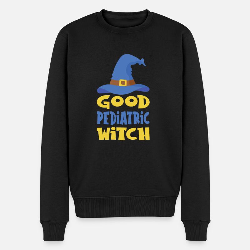 Kinder Krankenschwester - Männer Premium Bio Pullover - Schwarz