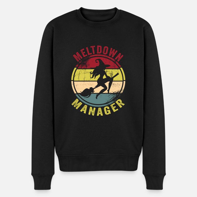 Babysitter - Männer Premium Bio Pullover - Schwarz